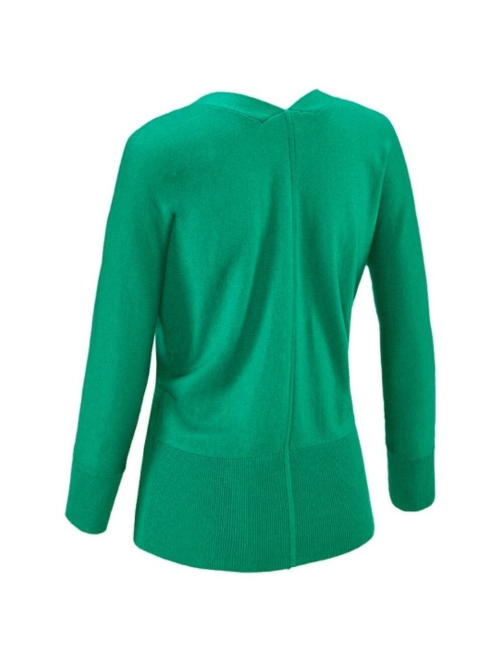 Cabi 5142 Womens Emerald Green Zip Front Banner Sweater Cardigan Size Medium M - Picture 3 of 4